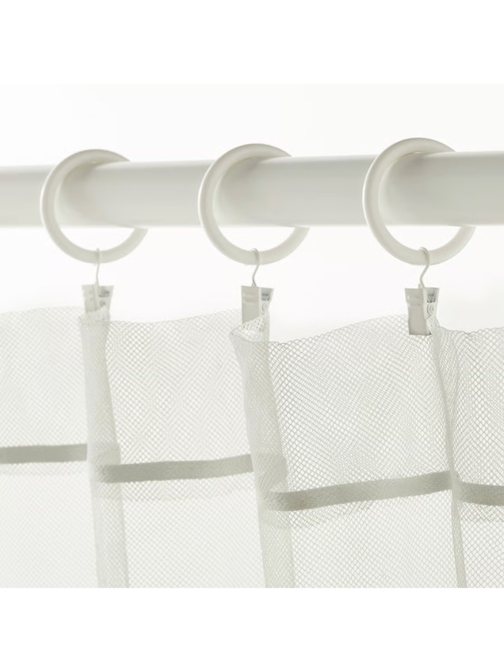 IKEA SYRLIG curtain rings with clips and hooks - 2 packs